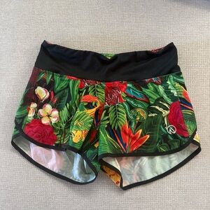 InknBurn vibrant floral Women's Athletic Shorts